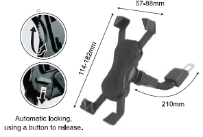 CTM Mobility Scooter Phone Holder