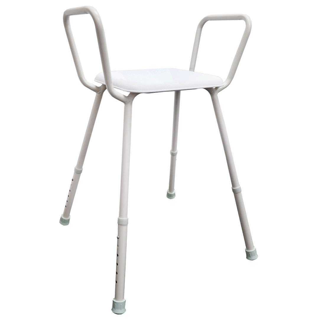Height Adjustable Shower Stool with Arms