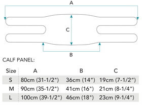 Bodypoint Aeromesh Calf Panel Support
