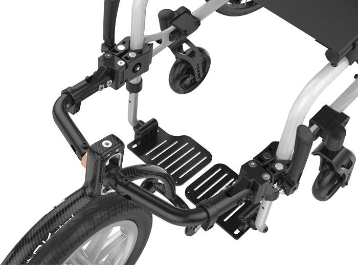 Double Arm Aluminium 12" Outdoor Track Wheel