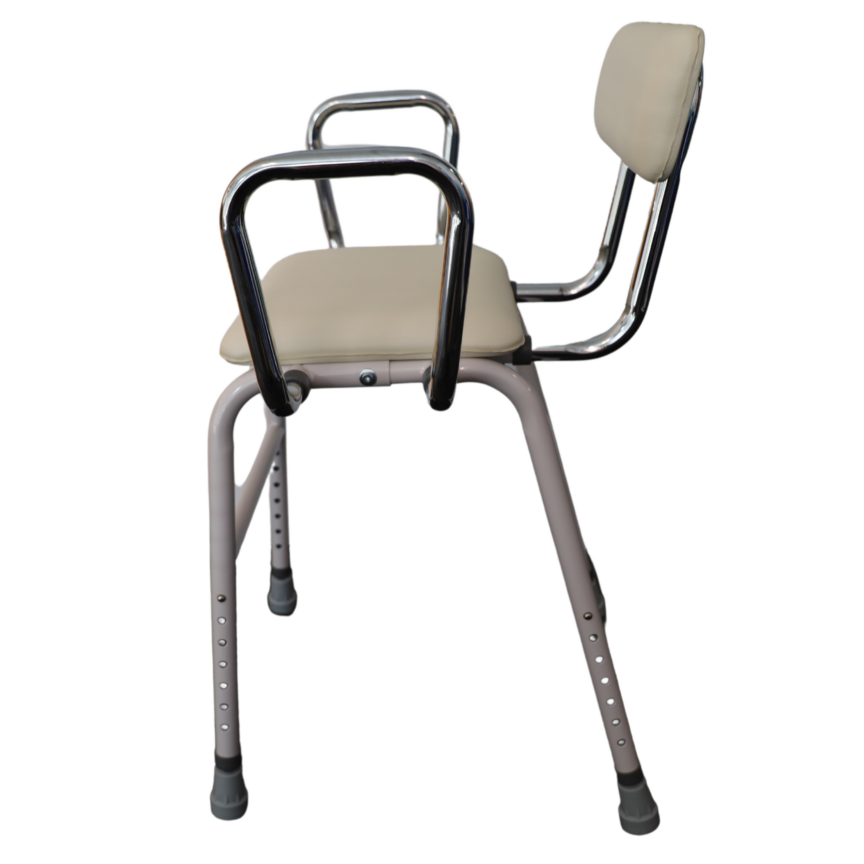 Perching Stool with Arms and Backrest