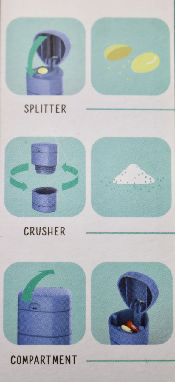 3 In 1 Pill Splitter