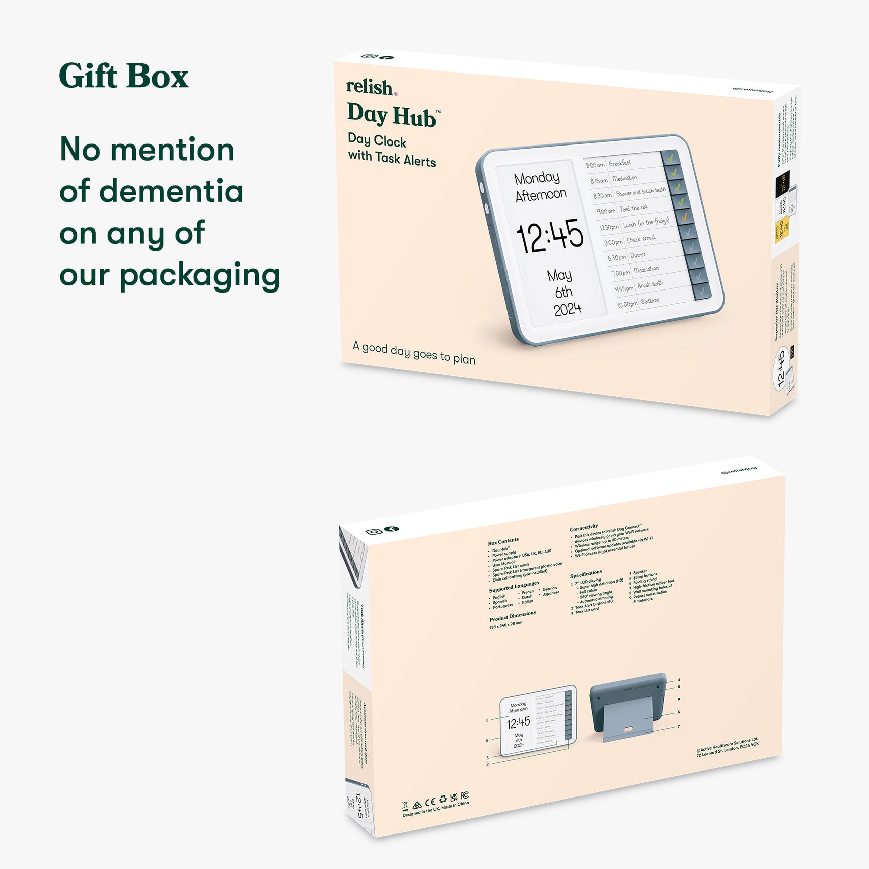 Day Hub Task Reminder Clock