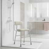 Perching Stool with Arms and Backrest